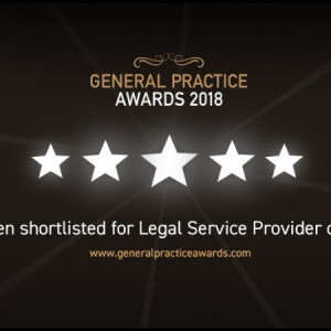 VWV Shortlisted for GP 'Legal Service Provider of the Year 2018' Award