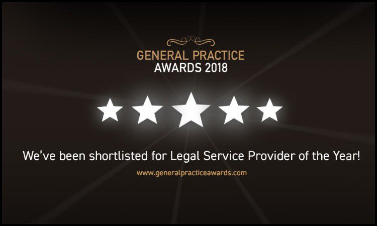 VWV Shortlisted for GP 'Legal Service Provider of the Year 2018' Award