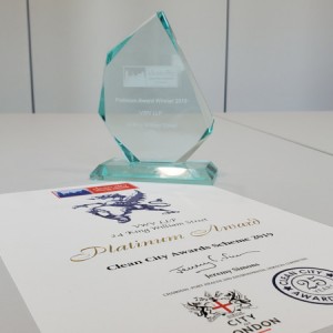 VWV London Office Receives Platinum Clean City Award 